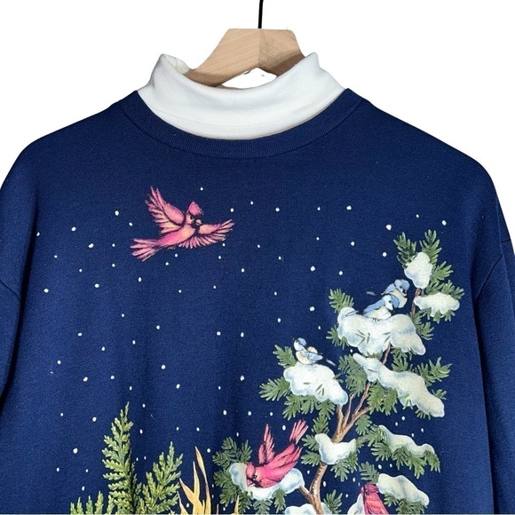Nutcracker Vintage Winter Sweatshirt - Size L - Picture 3 of 6